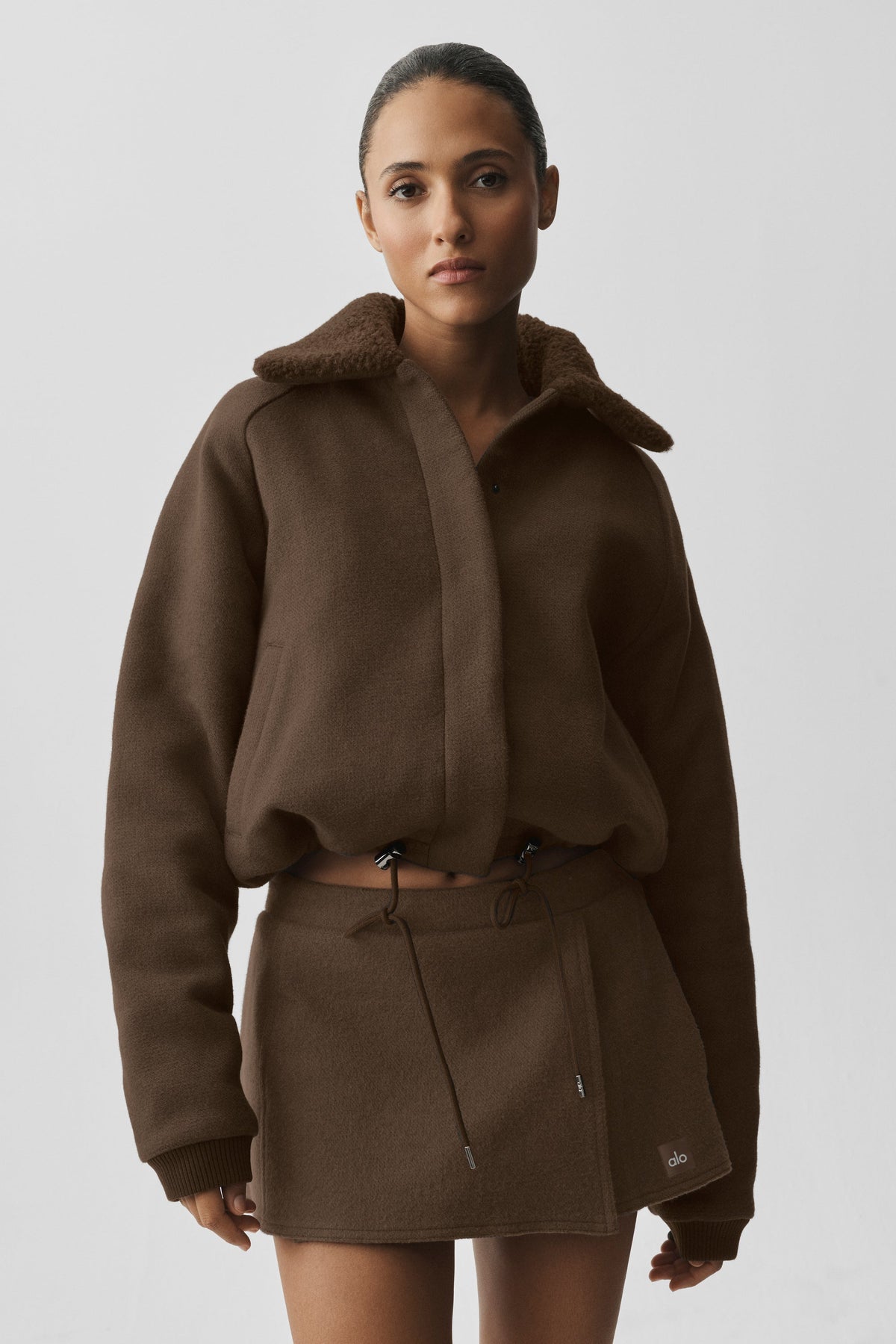 Alo Yoga Alpine Meadow Jacket in Espresso, product image 3 of 5