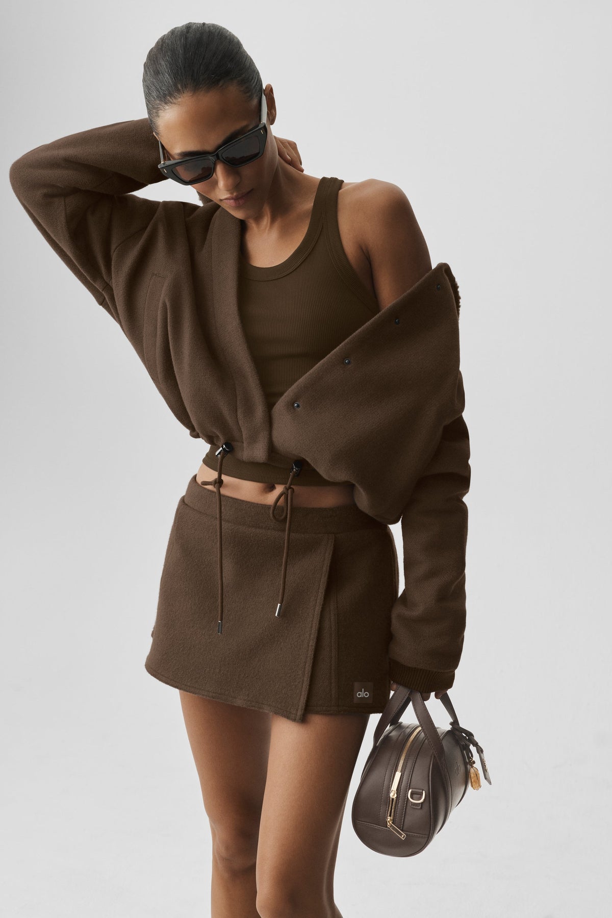Alo Yoga Alpine Meadow Jacket in Espresso
