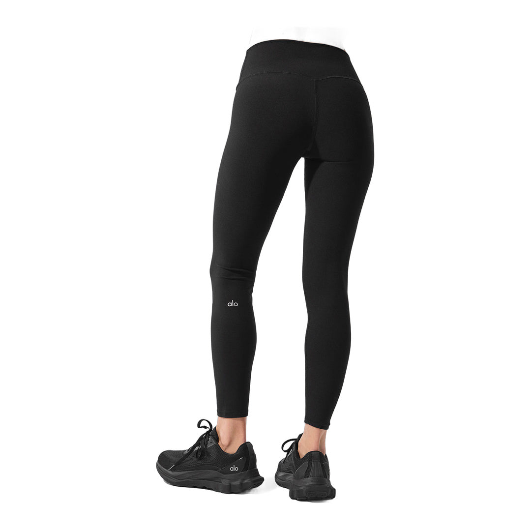 alo Alosoft High-Waist 7/8 Highlight Legging - Black by Alo Yoga