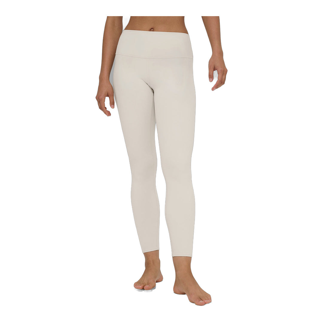 alo Alosoft High-Waist 7/8 Highlight Legging - Bone by Alo Yoga