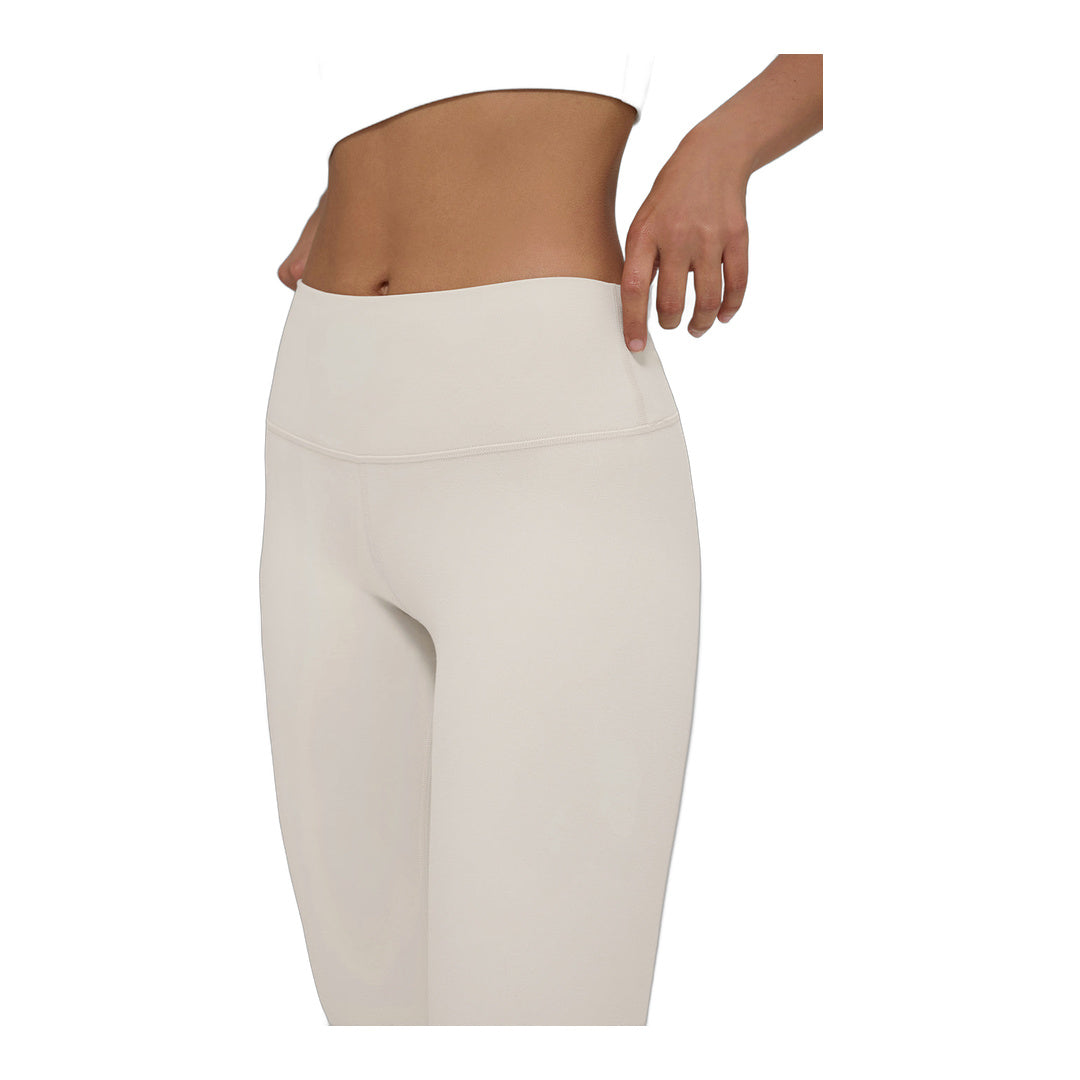 alo Alosoft High-Waist 7/8 Highlight Legging - Bone by Alo Yoga