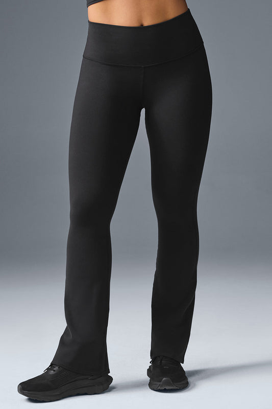 Airbrush High-Waist Bootcut Legging - Black (W51118R)