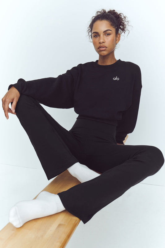 Airbrush High-Waist 7/8 Bootcut Legging - Black (W51119R)
