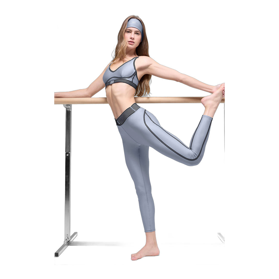 alo Airlift High-Waist 7/8 Line Up Legging - Winter Frost by Alo Yoga