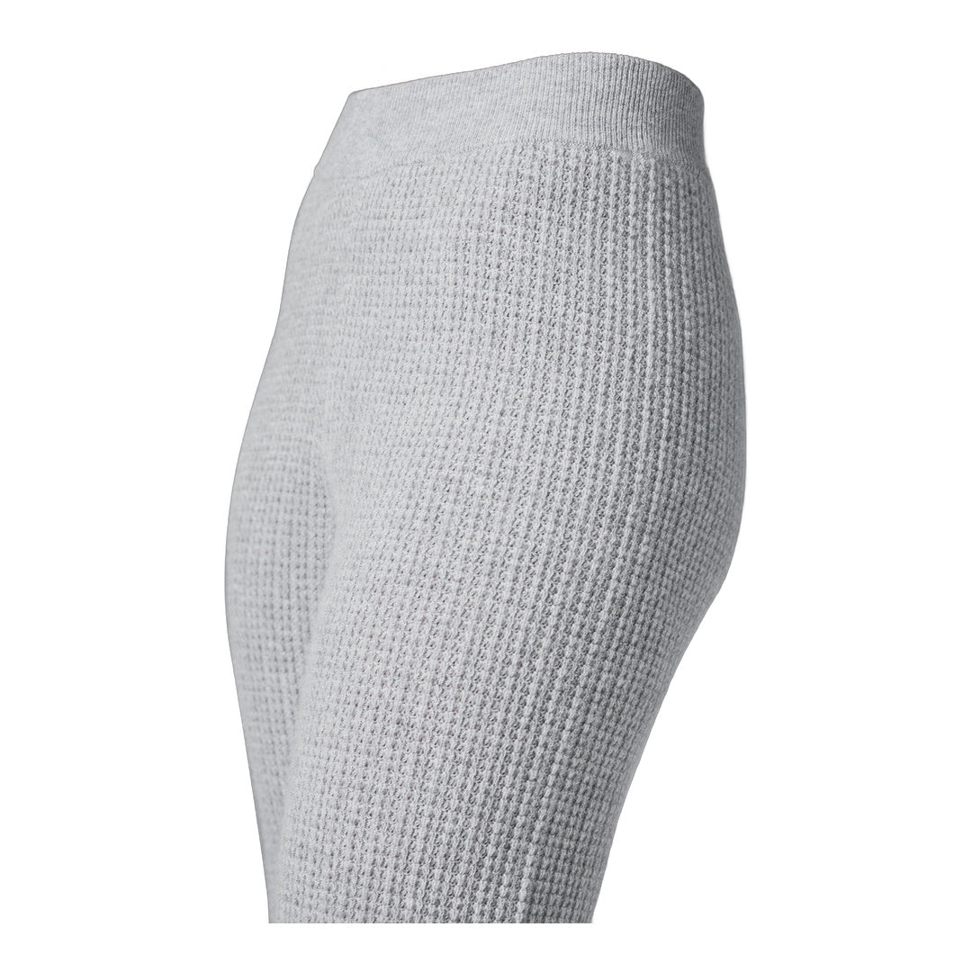 alo Cashmere High-Waist Plush Waffle Pant - Athletic Heather Grey by Alo Yoga