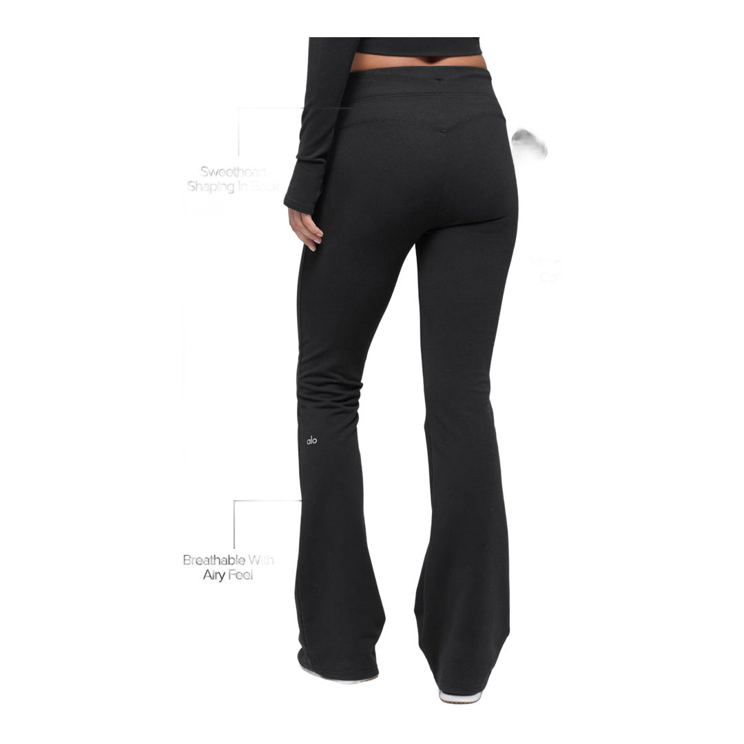 alo Sway Bootcut Sweatpant - Black by Alo Yoga