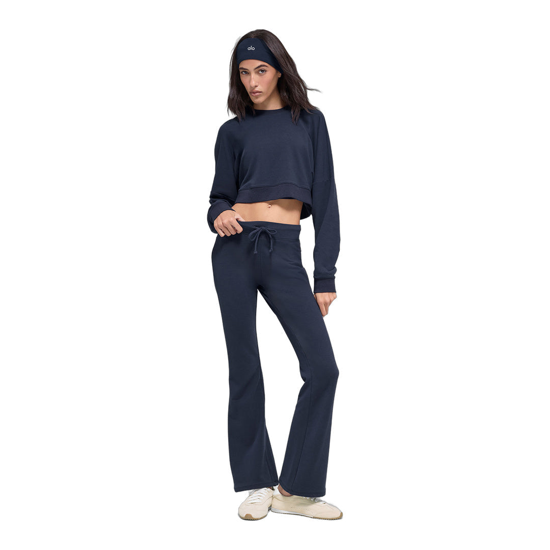 alo Sway Bootcut Sweatpant - Navy by Alo Yoga