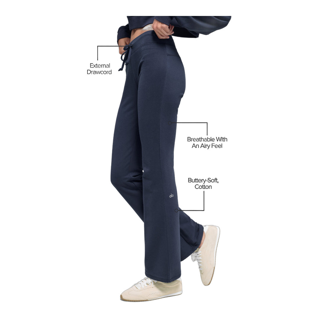 alo Sway Bootcut Sweatpant - Navy by Alo Yoga