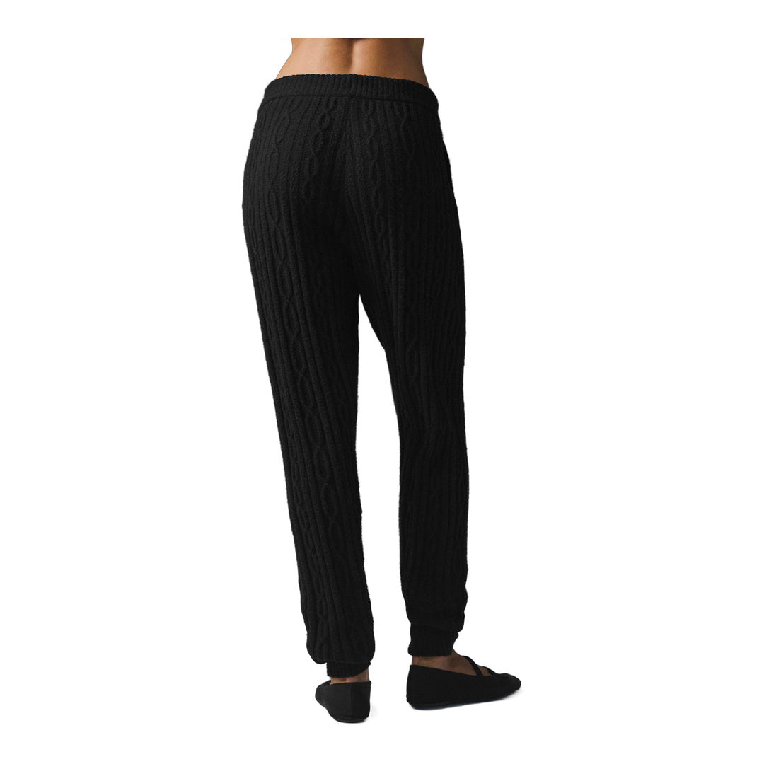 alo Cable Knit Winter Bliss Pant - Black by Alo Yoga