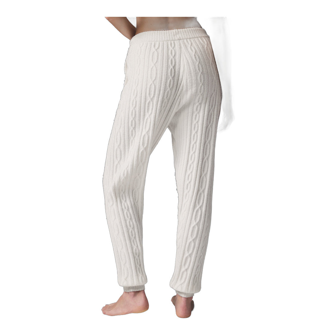 alo Cable Knit Winter Bliss Pant - Ivory by Alo Yoga