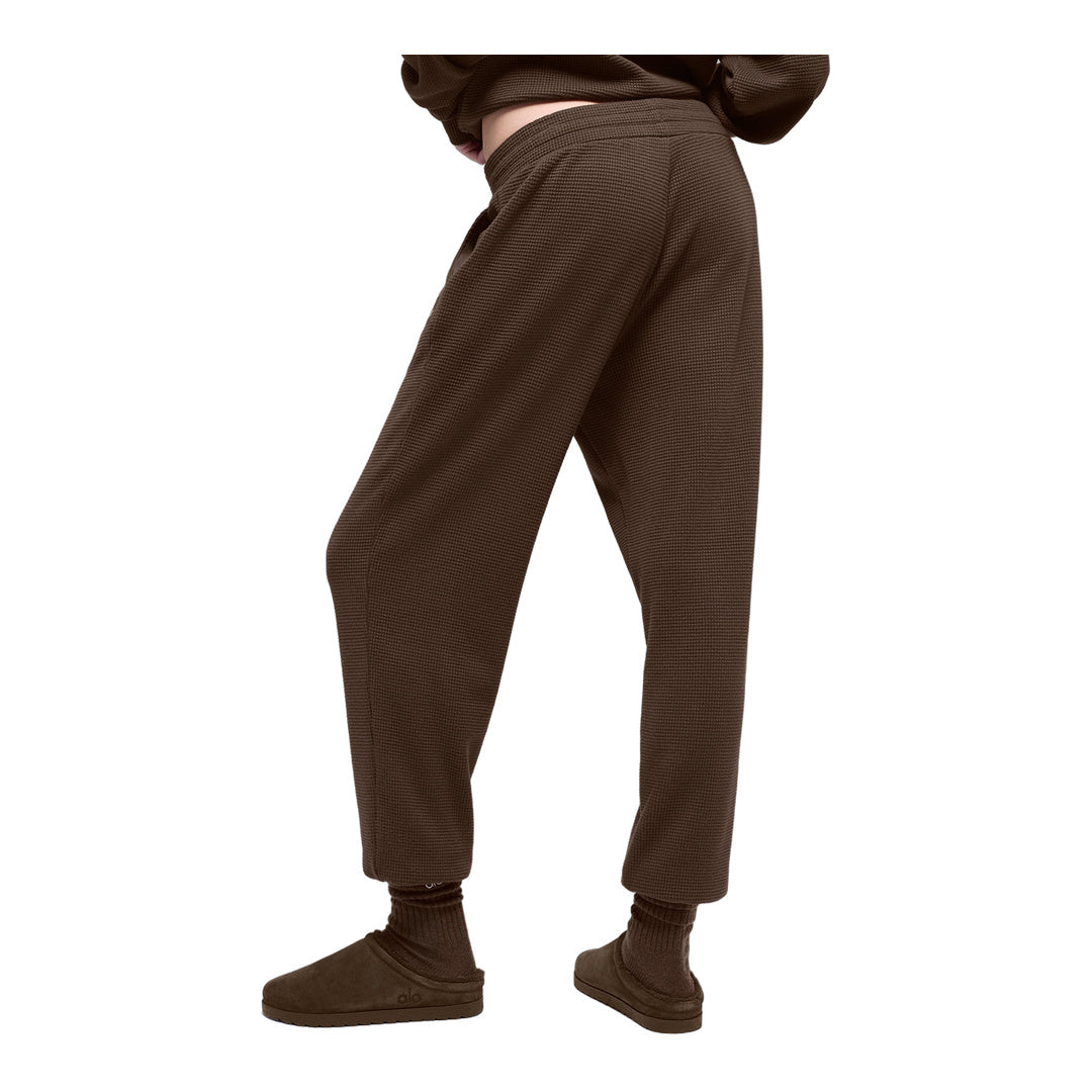 alo Waffle Weekend Escape Jogger - Espresso by Alo Yoga