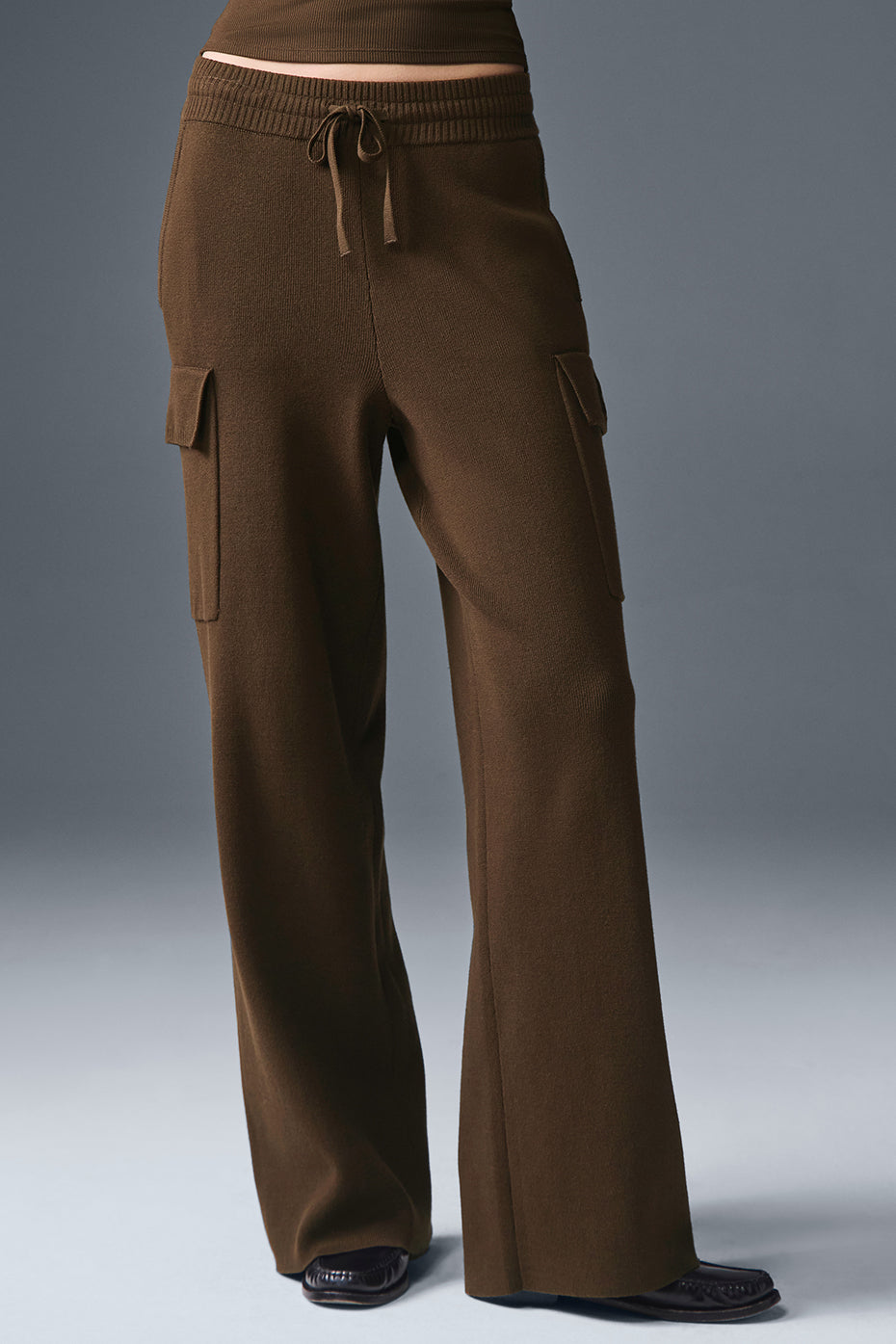 Scholar Knit High-Waist Cargo Pant - Espresso (W51400R)