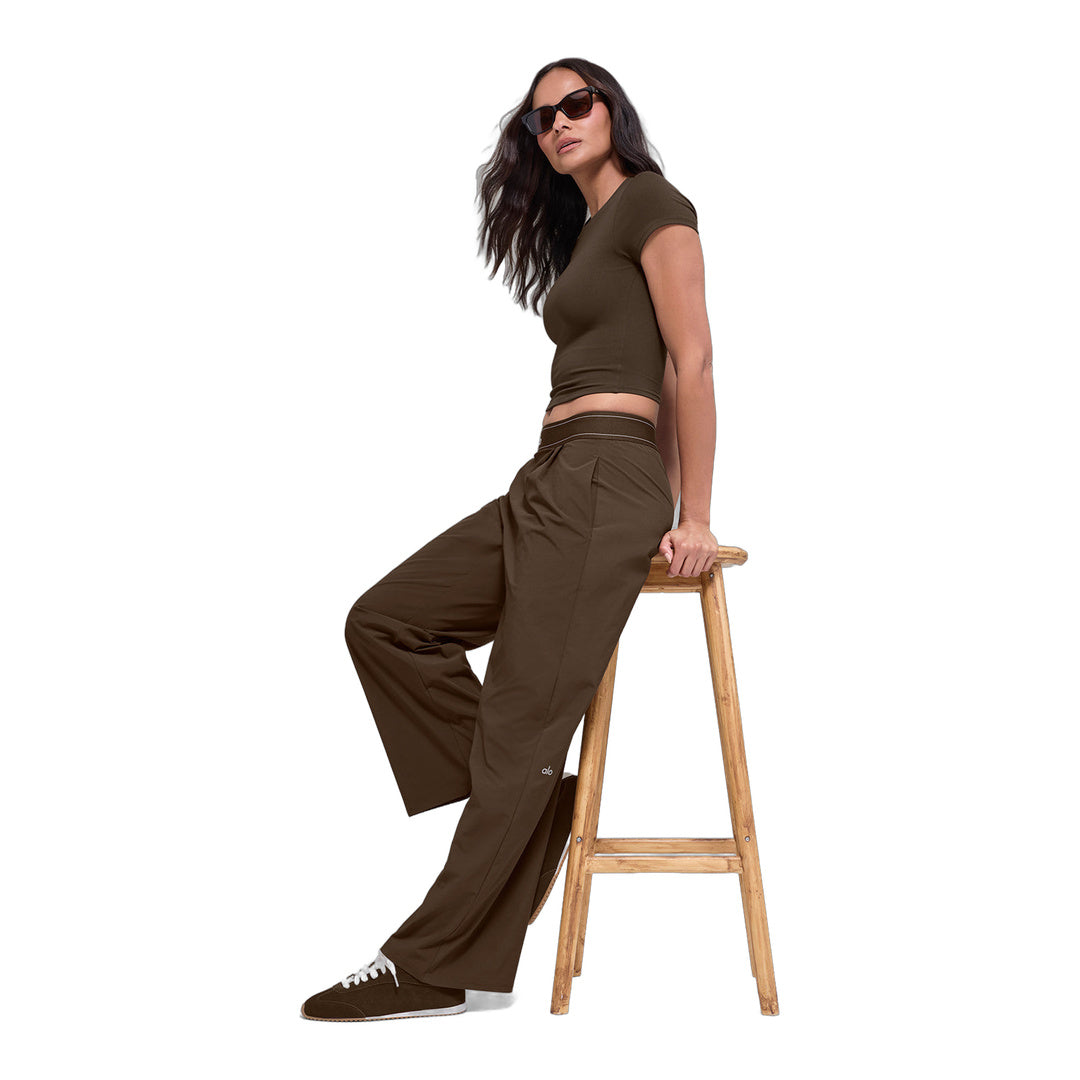 alo Suit Up Trouser (Regular) - Espresso by Alo Yoga