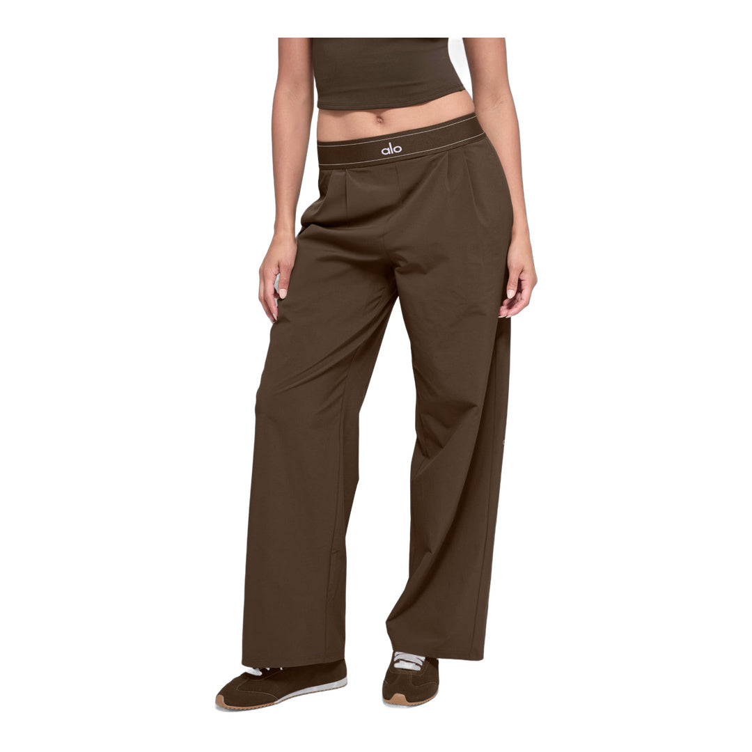 alo Suit Up Trouser (Regular) - Espresso by Alo Yoga