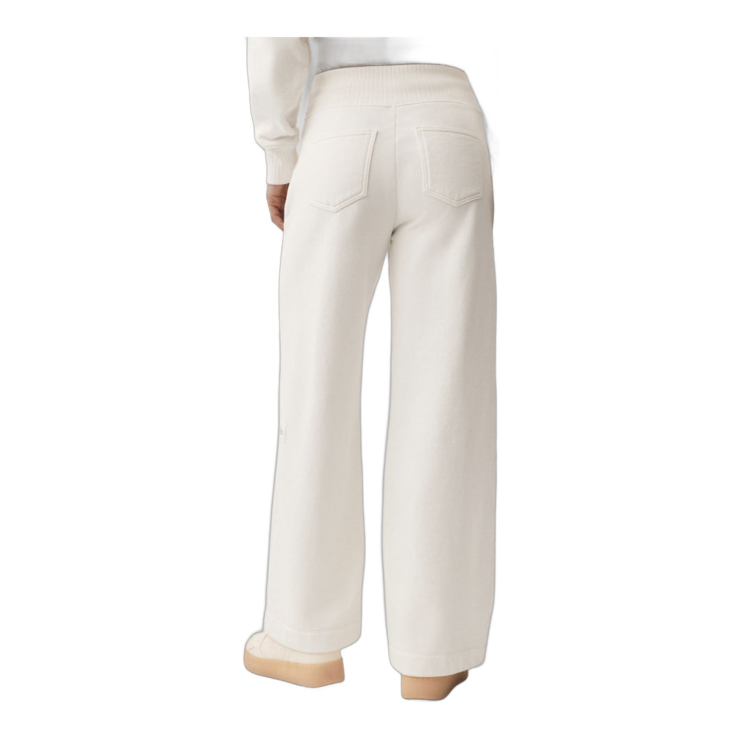 alo Serenity Wide Leg Sweatpant - Ivory by Alo Yoga