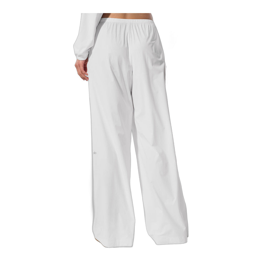 alo Breezy Wide Leg Pant (Long) - White by Alo Yoga