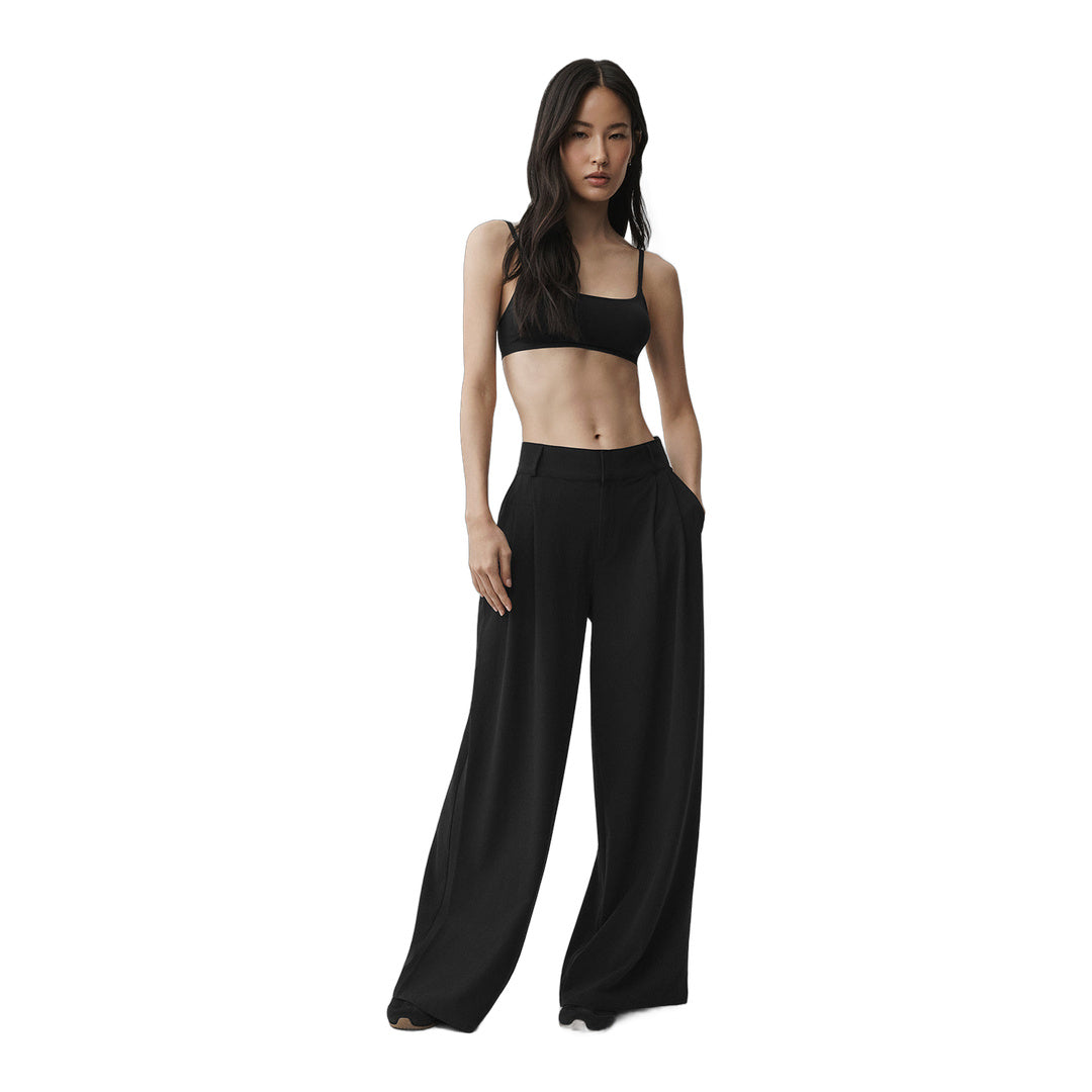 alo High-Waist Dreamscape Trouser (Regular) - Black by Alo Yoga