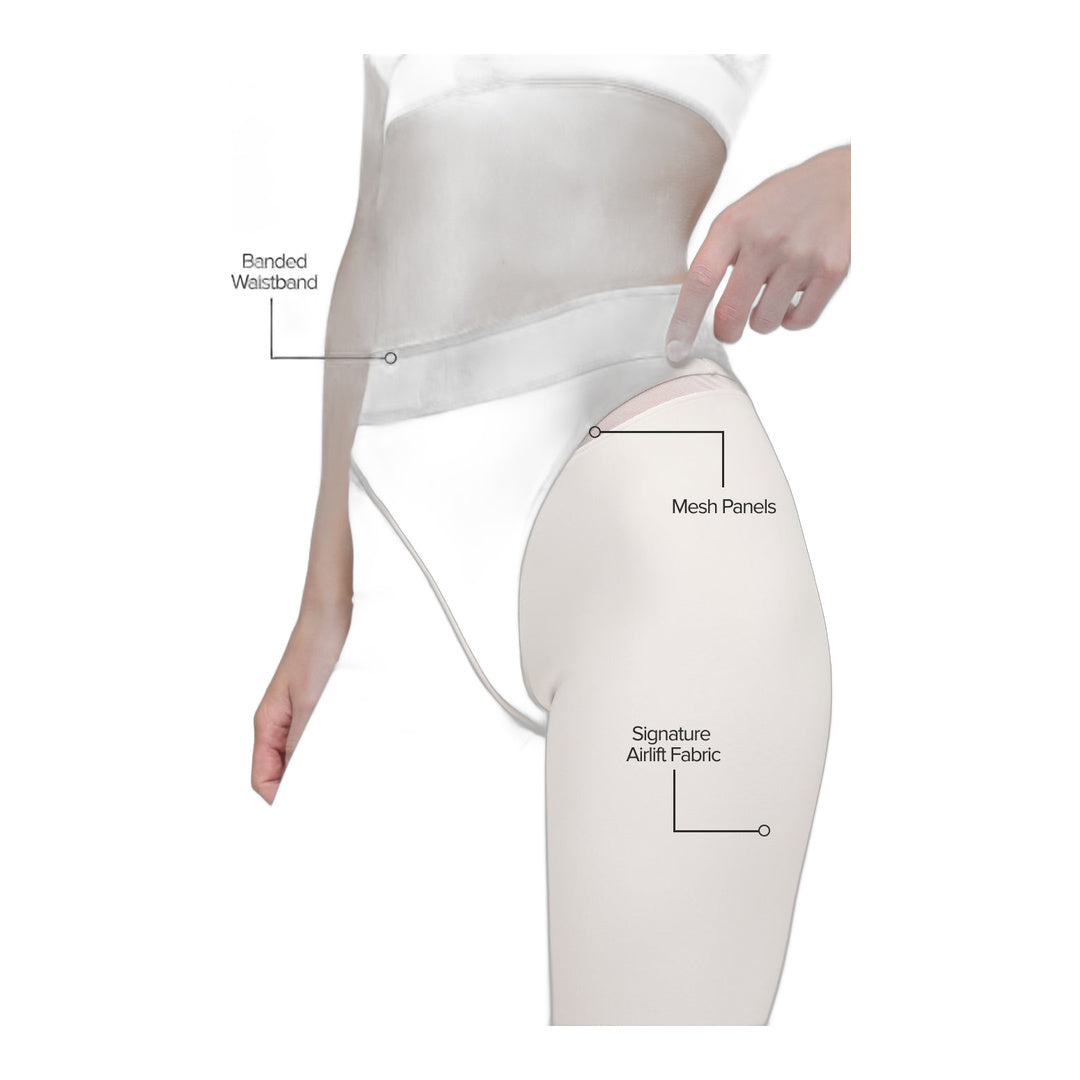 alo Airlift High-Waist 7/8 Rebel Legging - Ivory by Alo Yoga