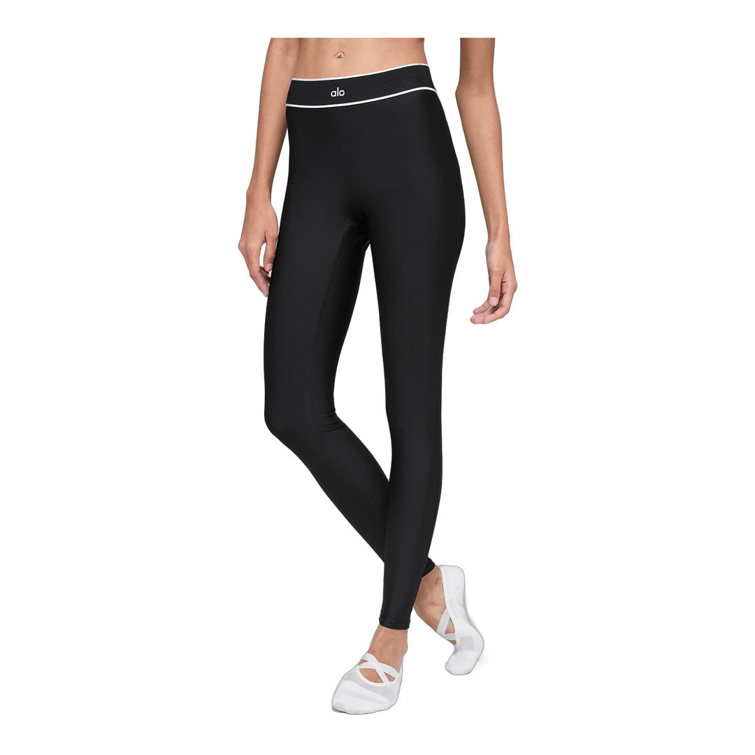 alo Airlift High-Waist Alignment Legging - Black/White by Alo Yoga