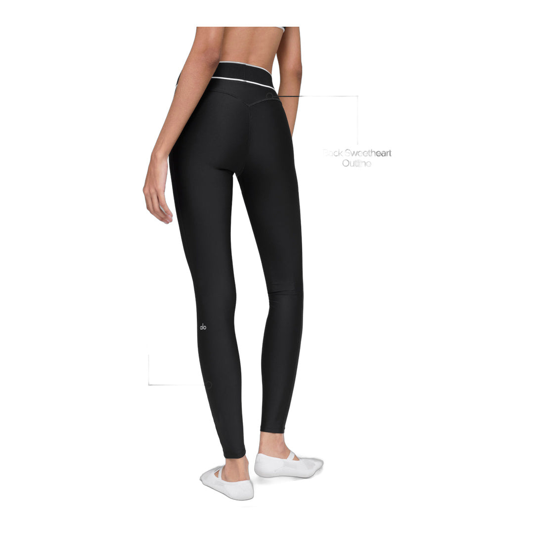 alo Airlift High-Waist Alignment Legging - Black/White by Alo Yoga