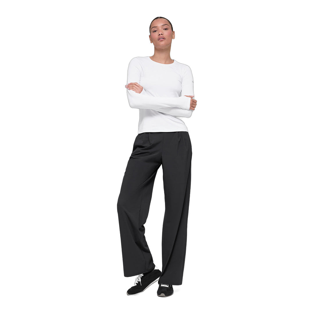 alo Suit Up Trouser (Long) - Black by Alo Yoga