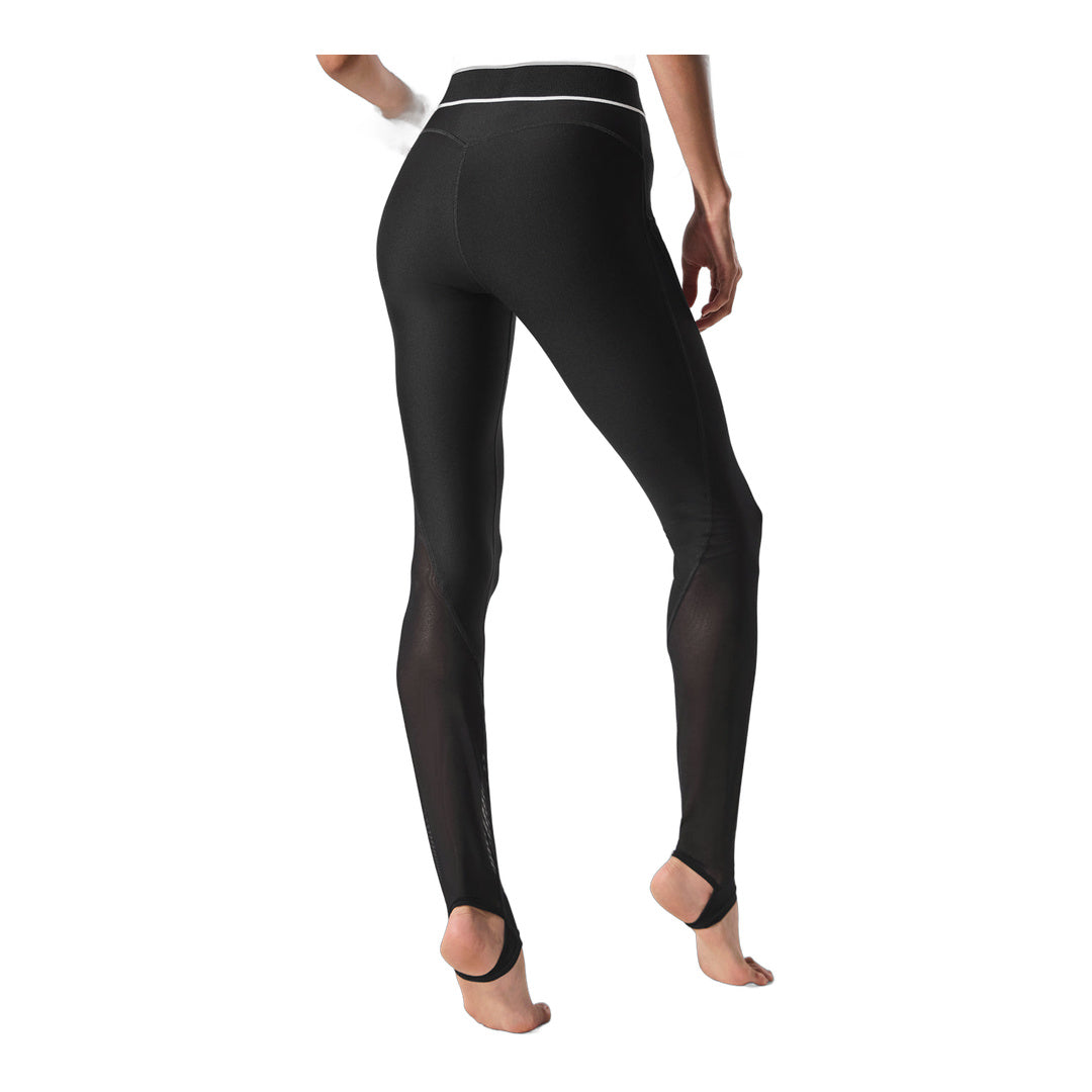 alo Airlift Mesh High-Waist Darling Stirrup Legging - Black by Alo Yoga