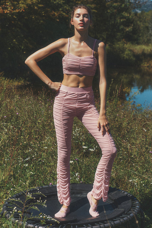 Airlift Mesh High-Waist Cherish Legging - Vintage Pink (W54202R)