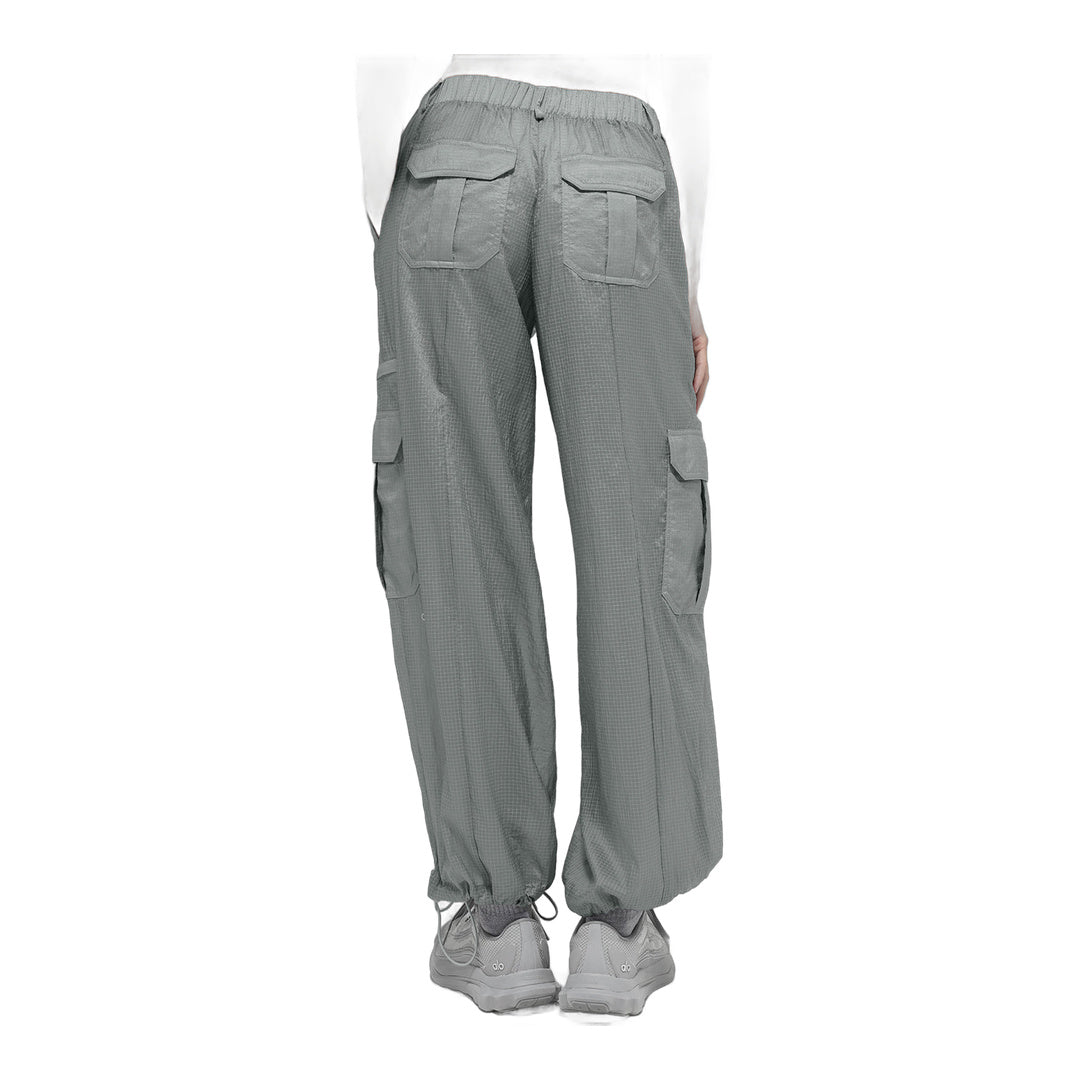 alo Sheer Game Time Wide Leg Jogger - Lunar Grey by Alo Yoga