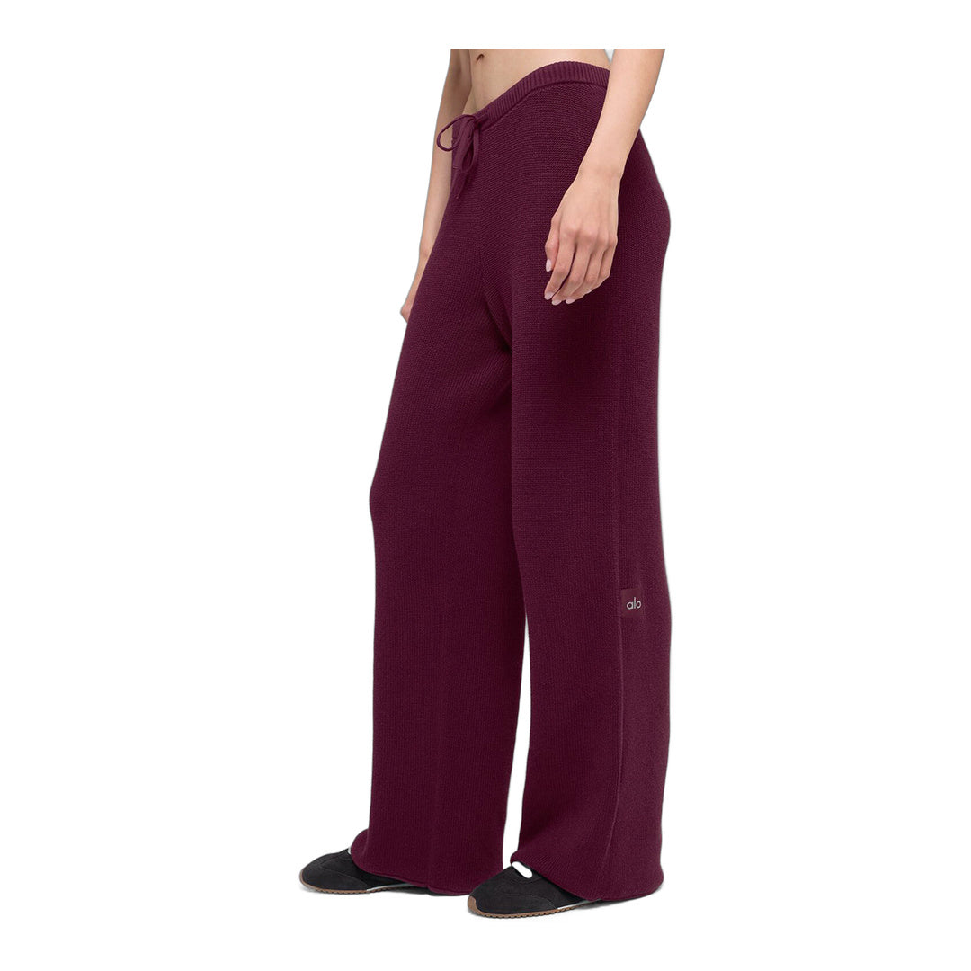 alo Supernatural Sweater Pant - Burgundy by Alo Yoga