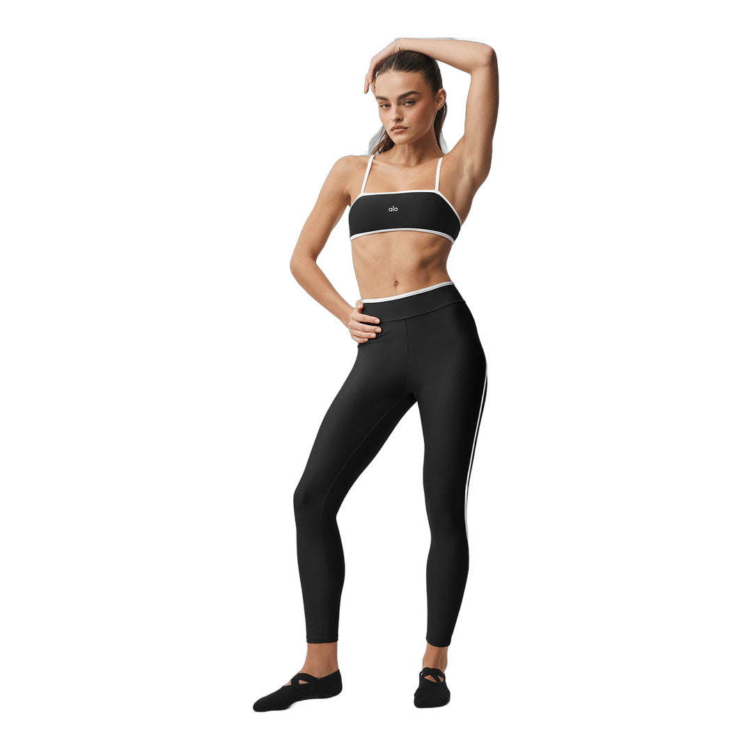alo Airlift High Waist Charger 7/8 Legging - Black/White by Alo Yoga