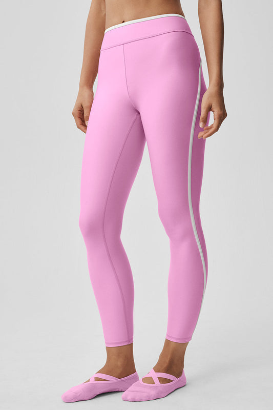 Airlift High Waist Charger 7/8 Legging - Candy Heart Pink/White (W54220R)