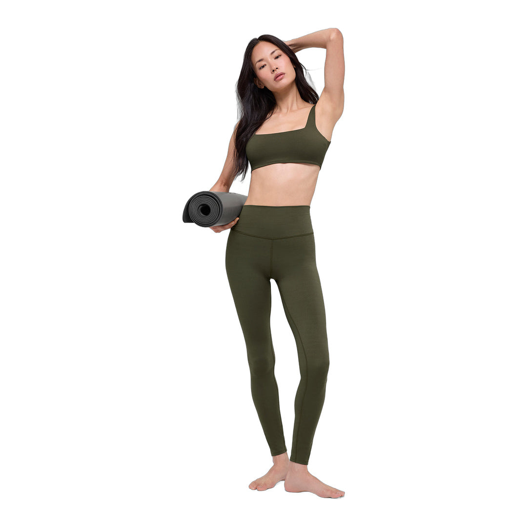 alo ALO Softsculpt High-Waist Legging - Green Olive by Alo Yoga