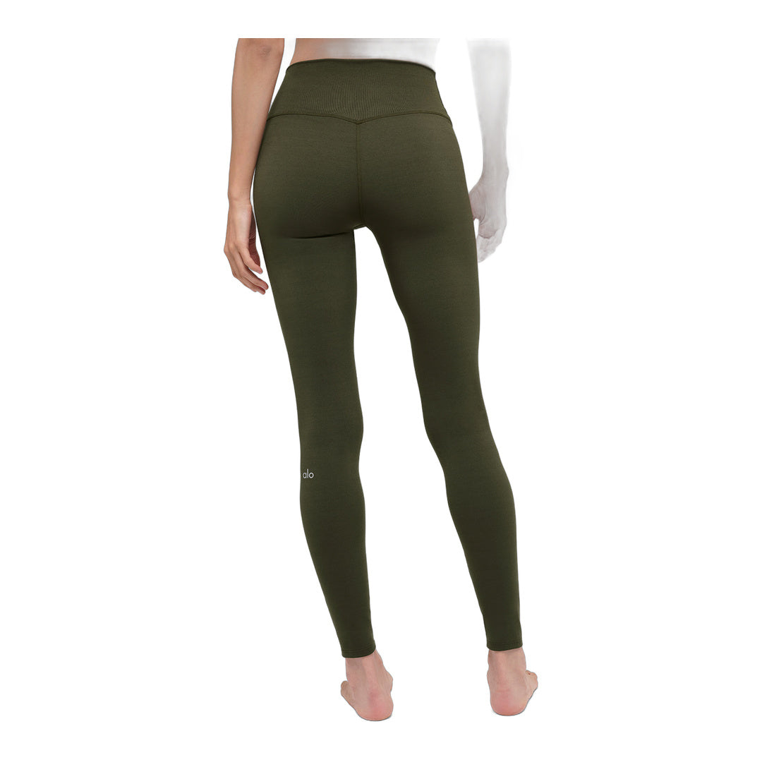 alo ALO Softsculpt High-Waist Legging - Green Olive by Alo Yoga
