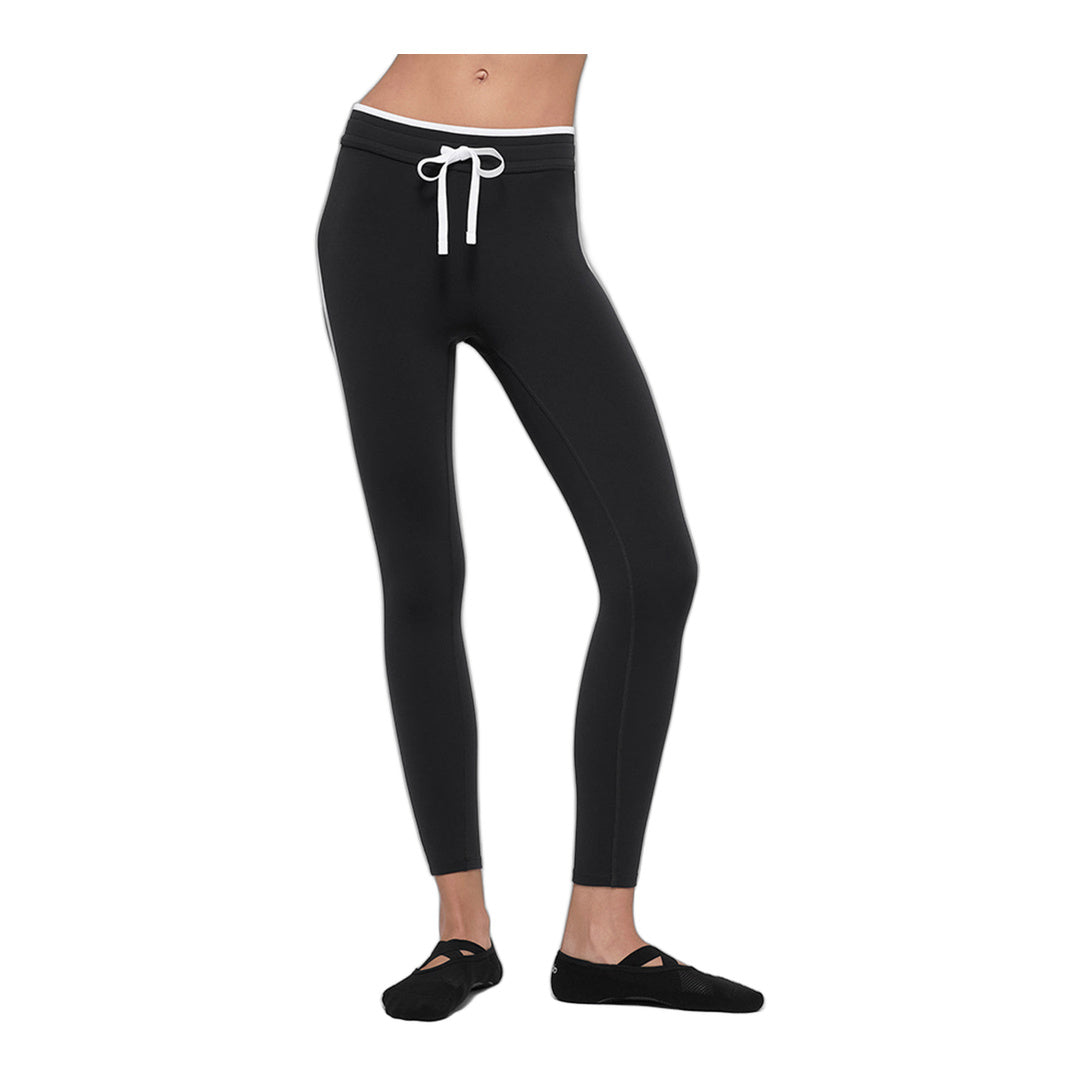 alo Airbrush High-Waist Race Pace 7/8 Legging - Black/White by Alo Yoga