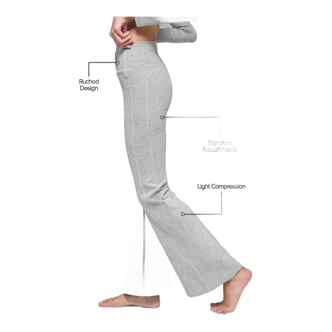 alo Alosoft Intuition High-Waist Bootcut - Athletic Heather Grey by Alo Yoga