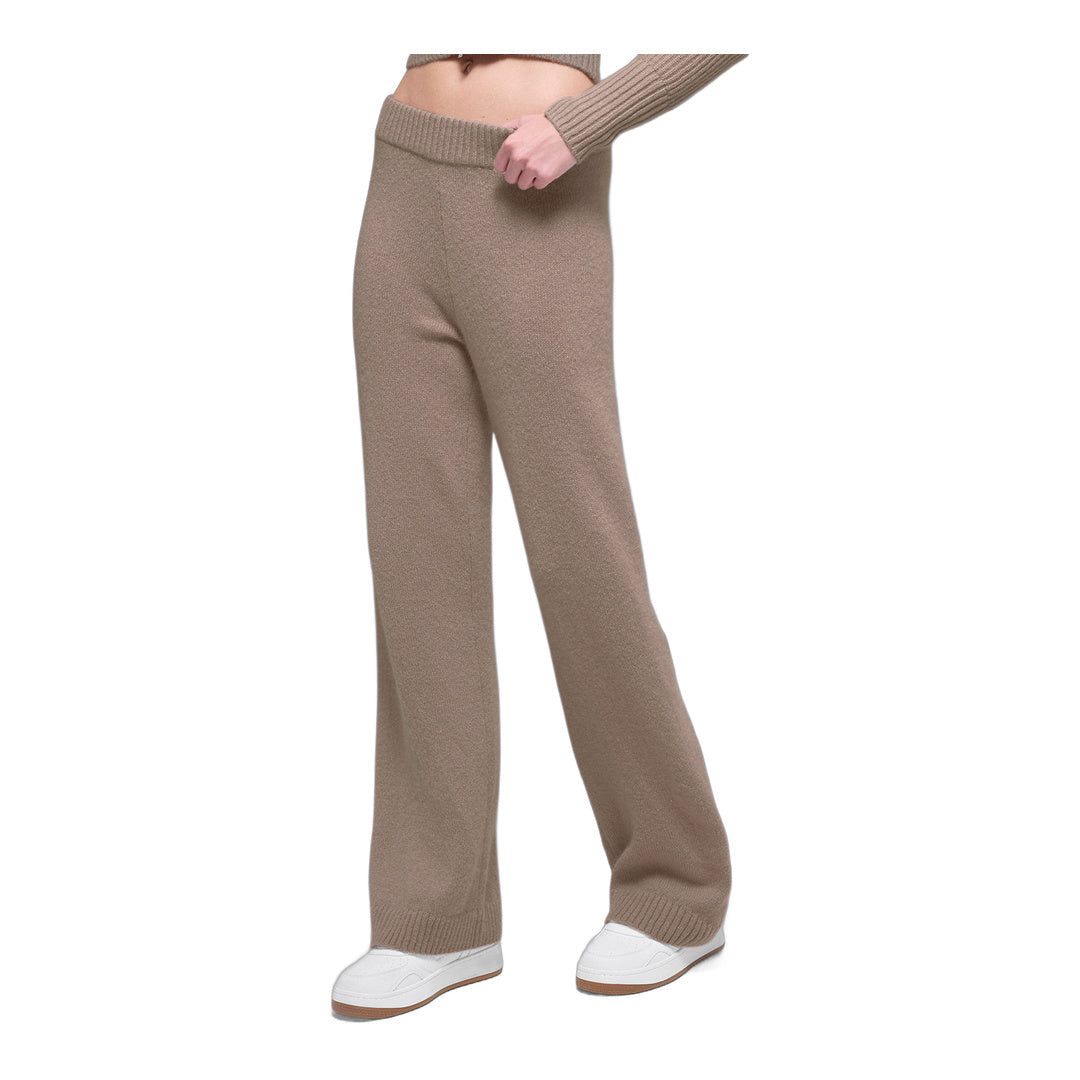 alo Wool Cashmere High-Waist New Class Wide Leg Pant - Chai Latte by Alo Yoga