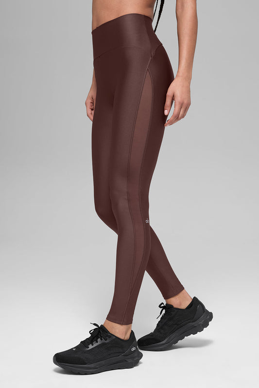Airlift High-Waist Mesh Infatuation Legging - Brownstone (W54305R)