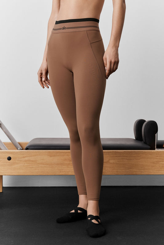Airbrush High-Waist 7/8 Better Together Legging - Sun Kissed Brown/Black (W54309R)