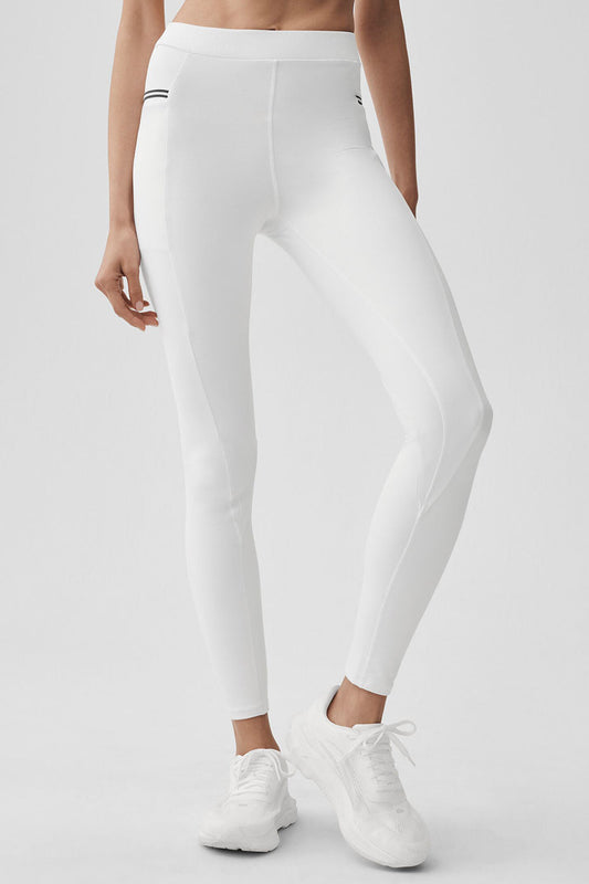 Airbrush High-Waist Fast Track Legging - White/Black (W54315R)