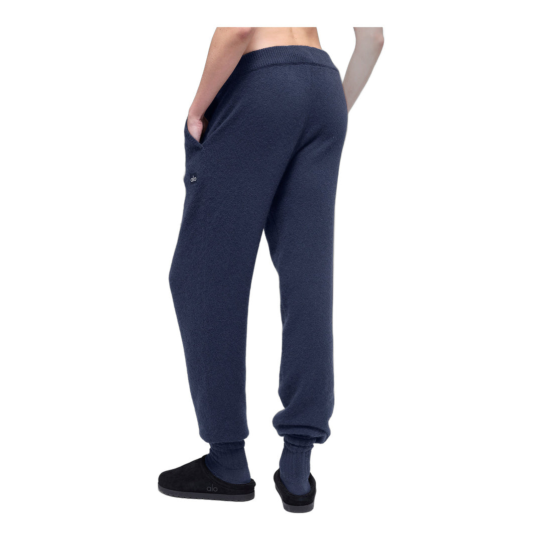 alo Wool Cashmere High-Waist New Class Jogger - Navy by Alo Yoga