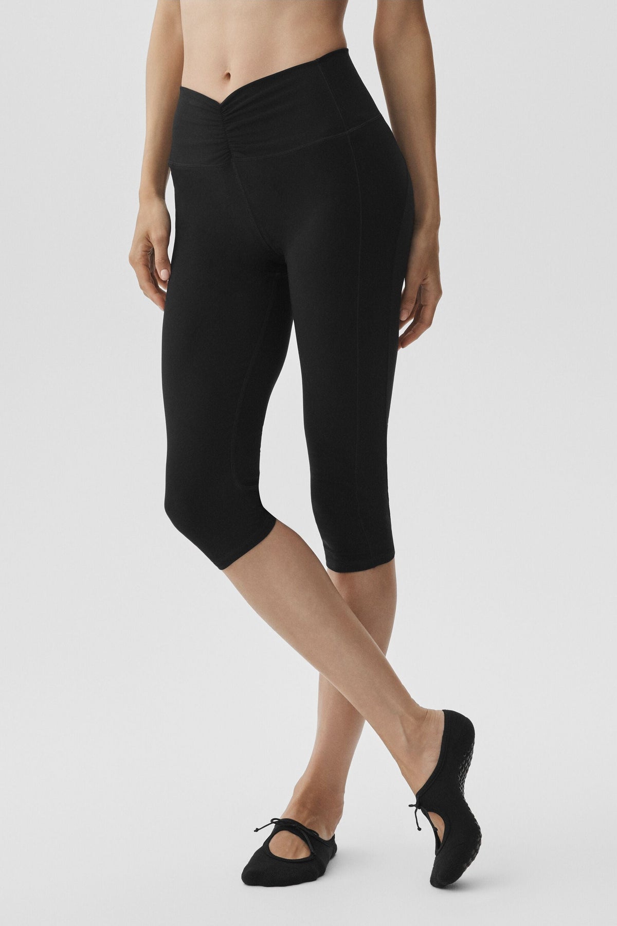 Alo Yoga Alosoft High-Waist Intuition Capri in Black, product image 3 of 7