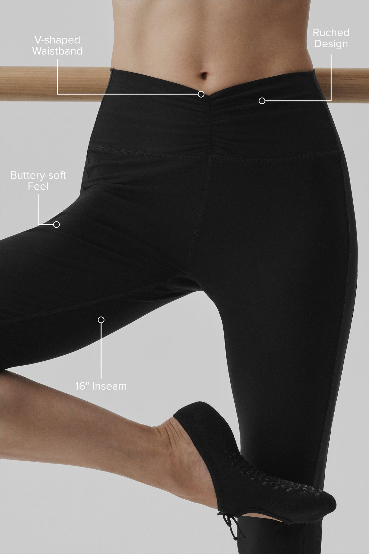 Alo Yoga Alosoft High-Waist Intuition Capri in Black, product image 2 of 7