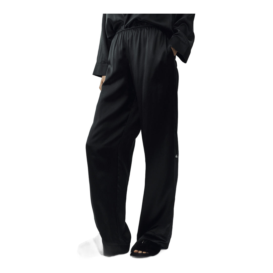alo Silk Luminous Pant (Long) - Black by Alo Yoga