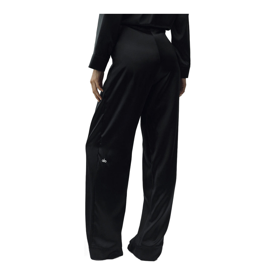 alo Silk Luminous Pant (Long) - Black by Alo Yoga