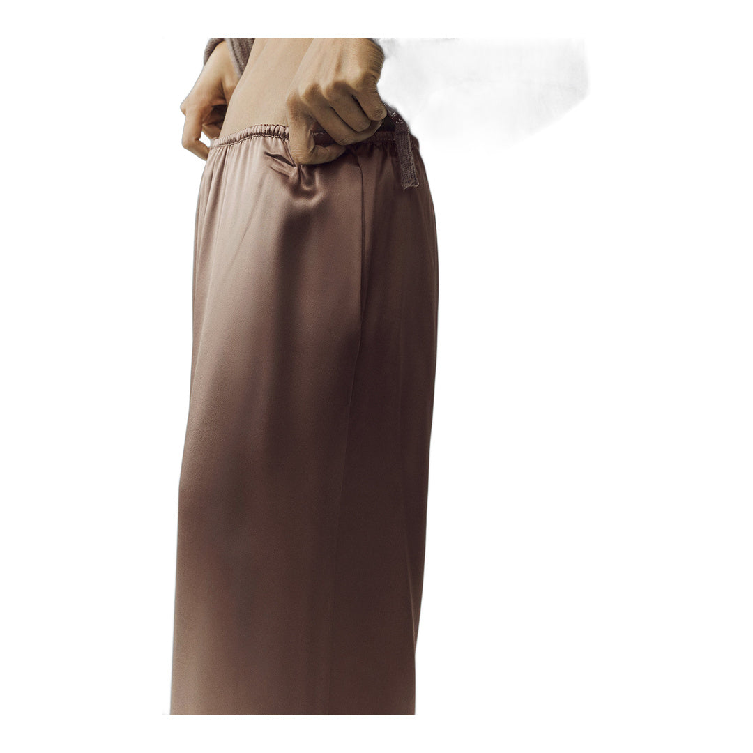 alo Silk Luminous Pant (Long) - Alpine Cocoa by Alo Yoga
