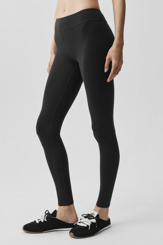 Airbrush Mid-Rise 7/8 Legging - Black (W54451R)