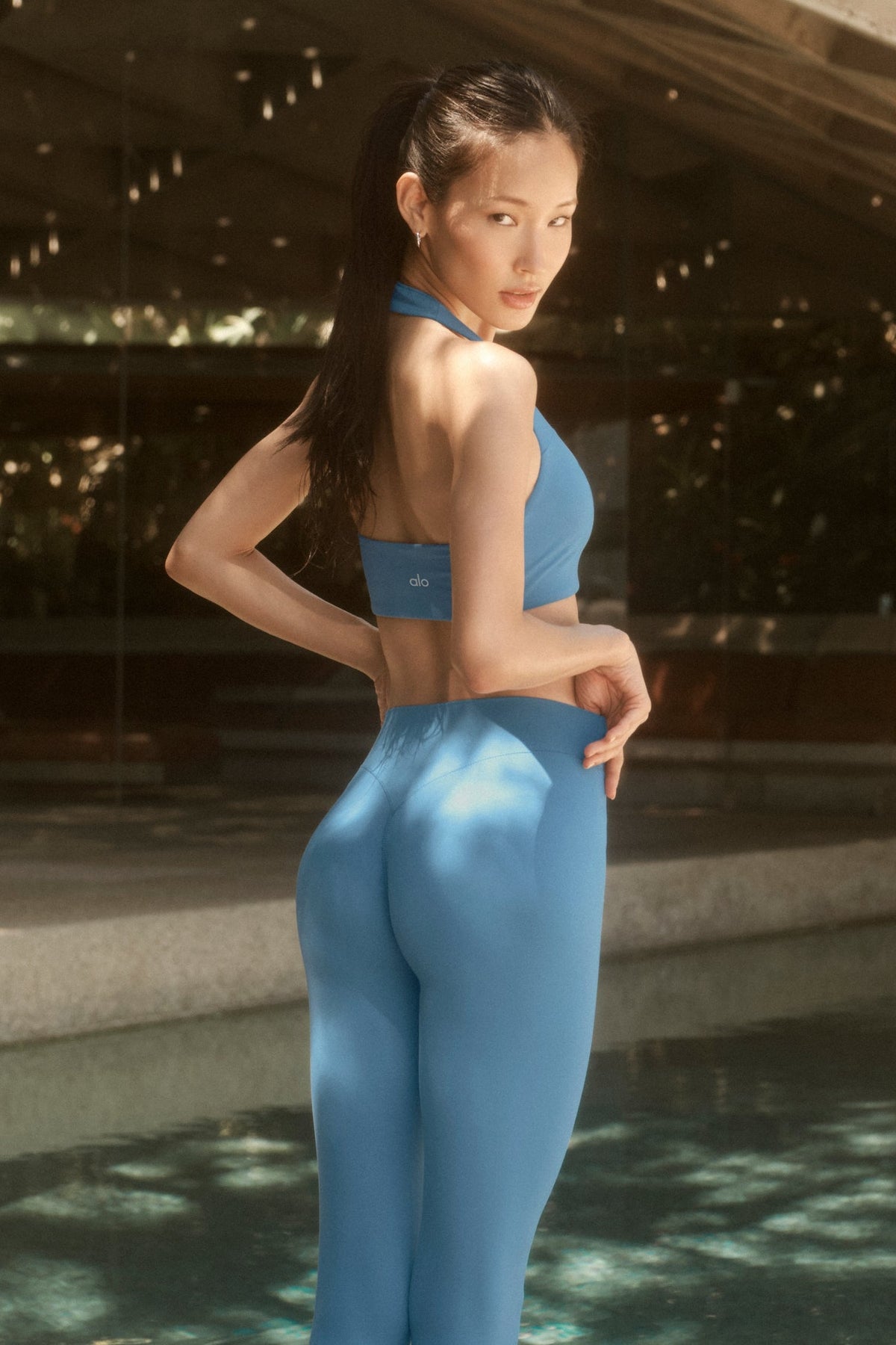 Alo Yoga Softsculpt 7/8 Define Legging in California Blue