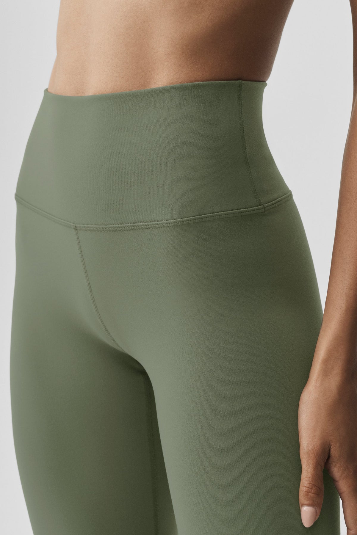 Alo Yoga High-Waist Airbrush Legging in Bamboo Green, product image 2 of 4
