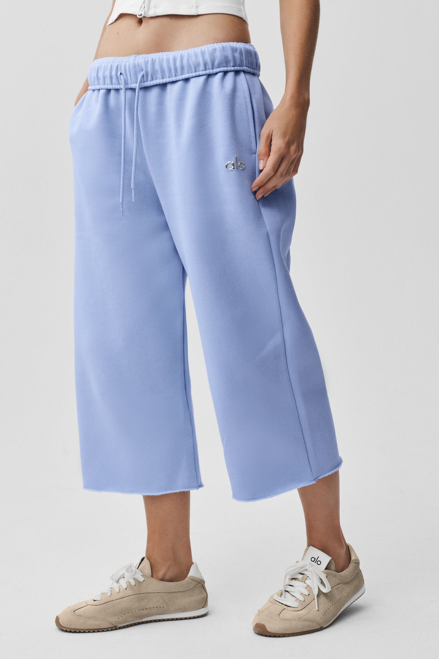 Accolade Cutoff Sweatpant - Light Provence Blue (W54743R)