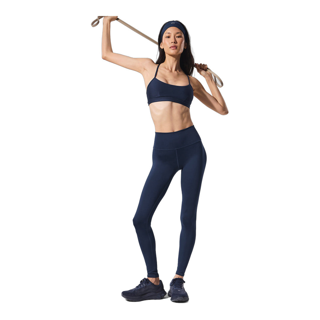alo High-Waist Airlift Legging - Navy by Alo Yoga
